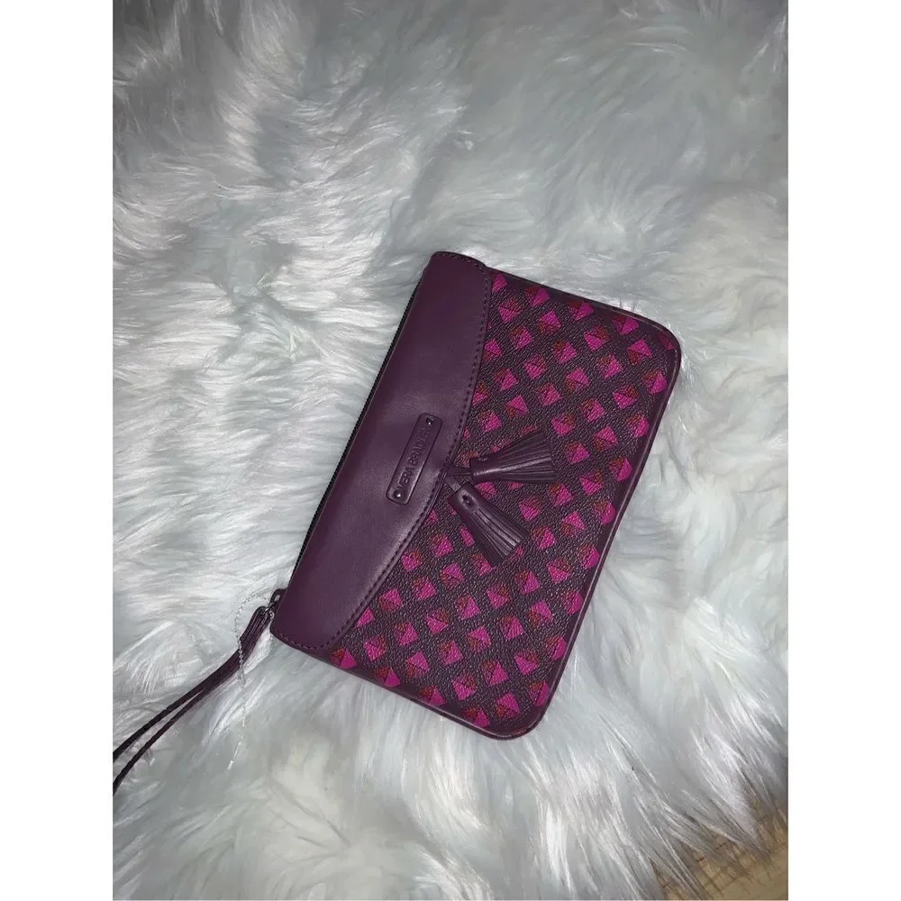 Vera Bradley purple clutch wallet